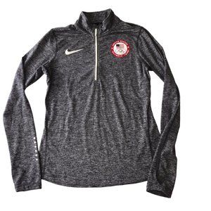Nike Half-Zip Pullover Marled Gray Size women's Small Olympics US Olympic Team